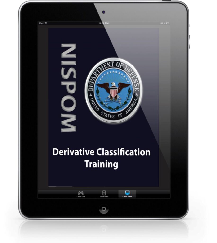 derivative classification training